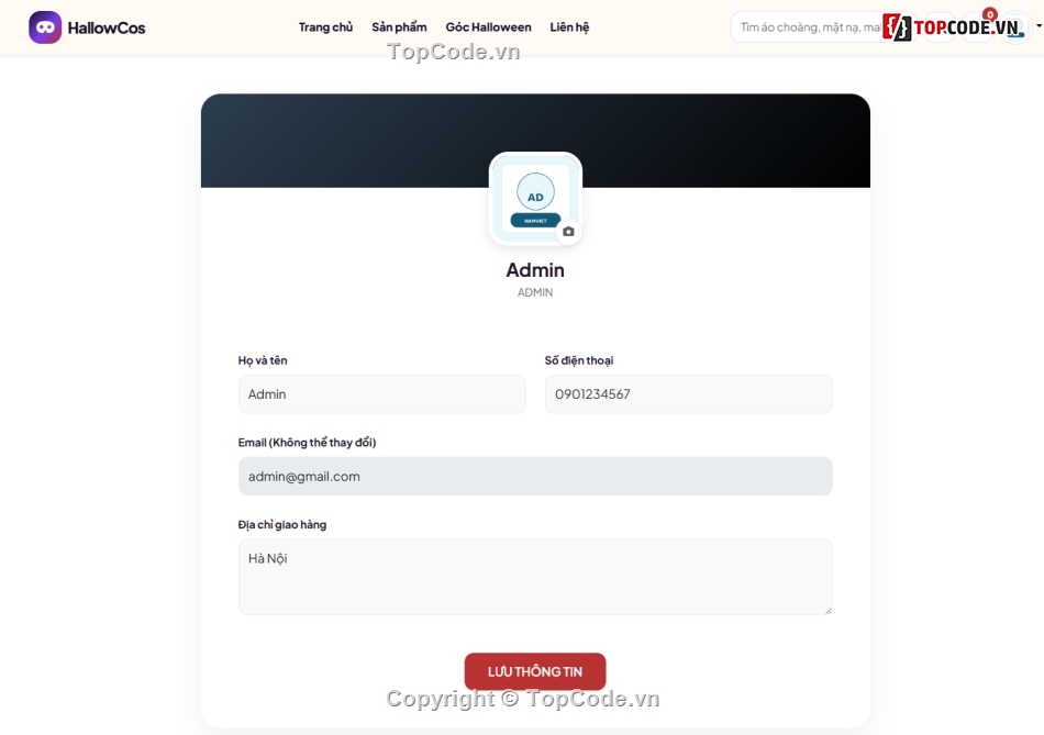 Halloween,đồ án website,bán web